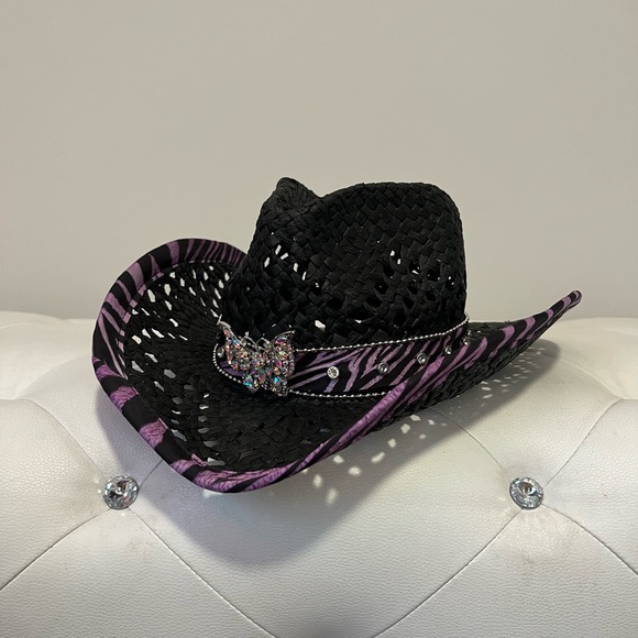 Dolls Kill Accessories Dollskill Purple Zebra Cowgirl Hat Poshmark